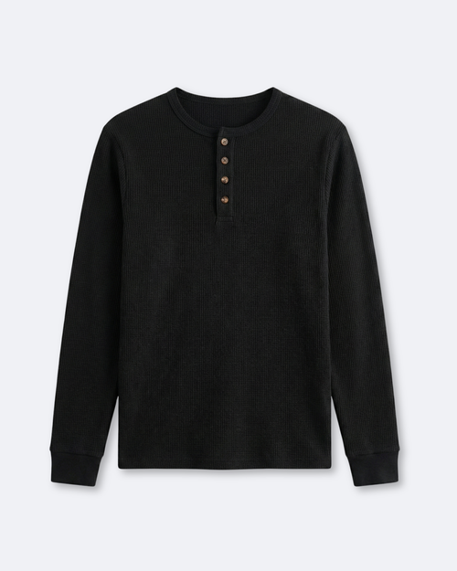 Antonio Waffle Henley Longsleeve