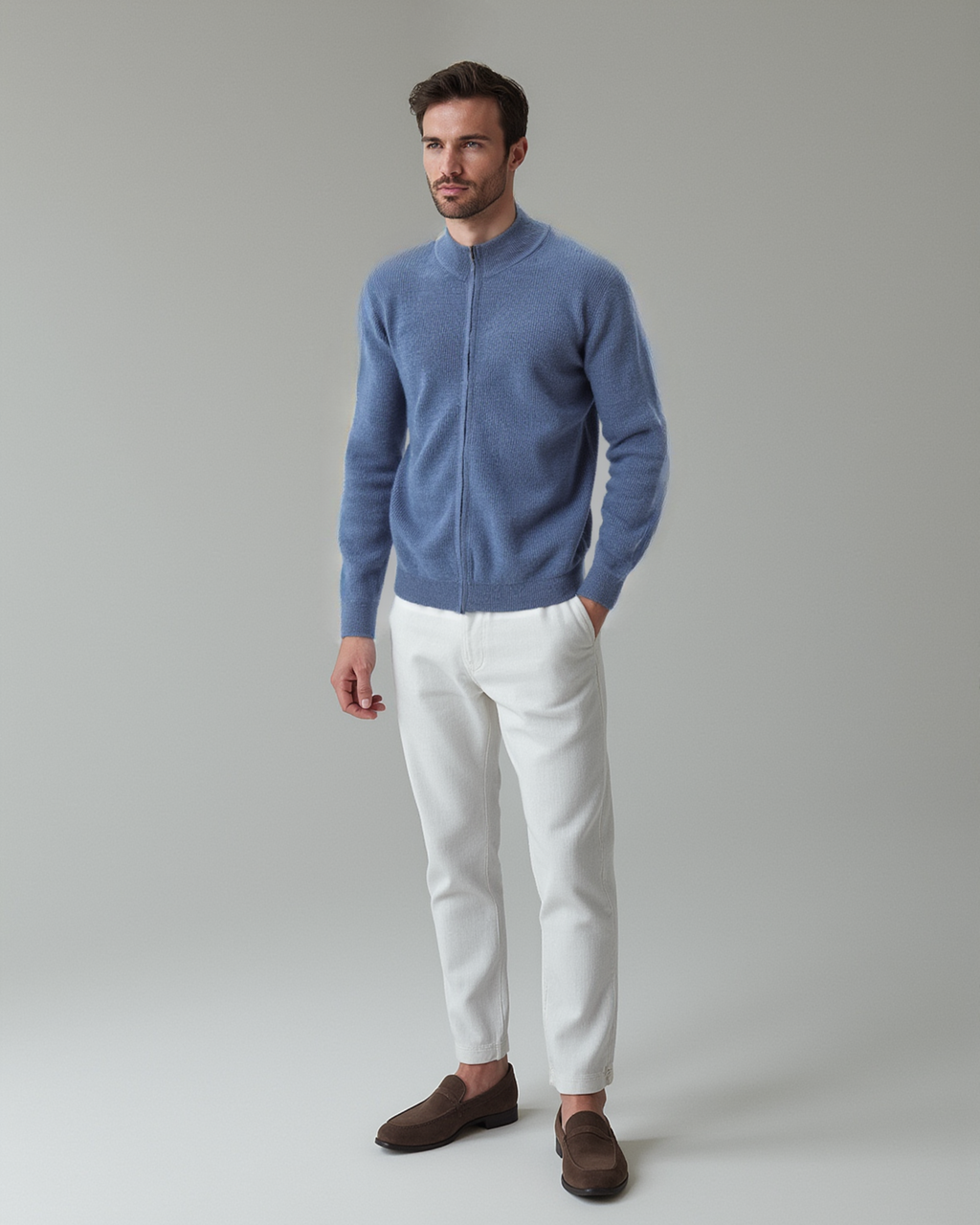 Bastian Full Zip Sweater