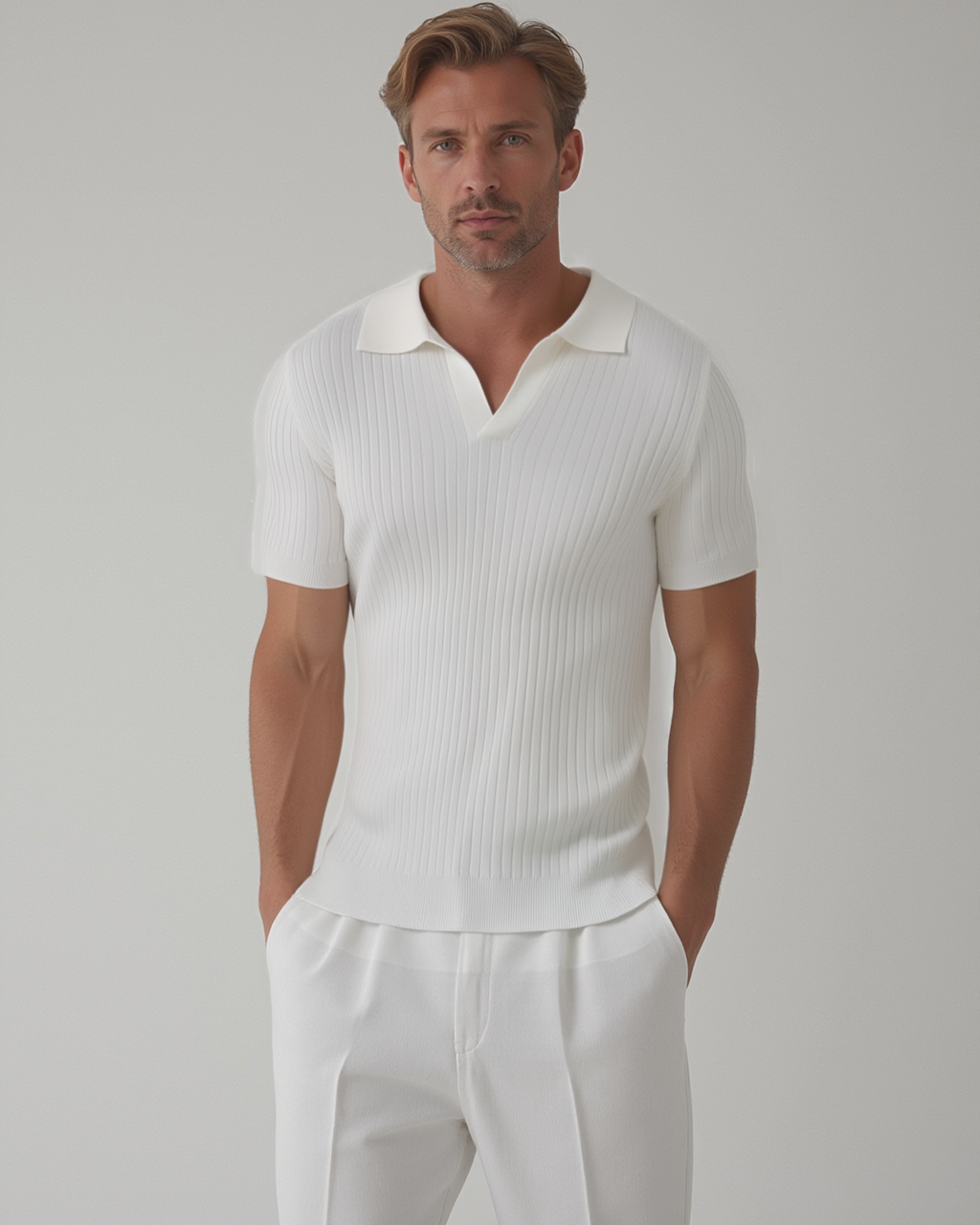 Enzo Ribbed Polo